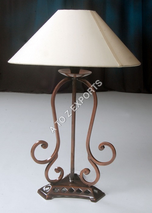 Cream Wrought Iron Copper Plated Lamp Shade