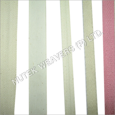 White And Pink Yarn Dyed Twill Tape