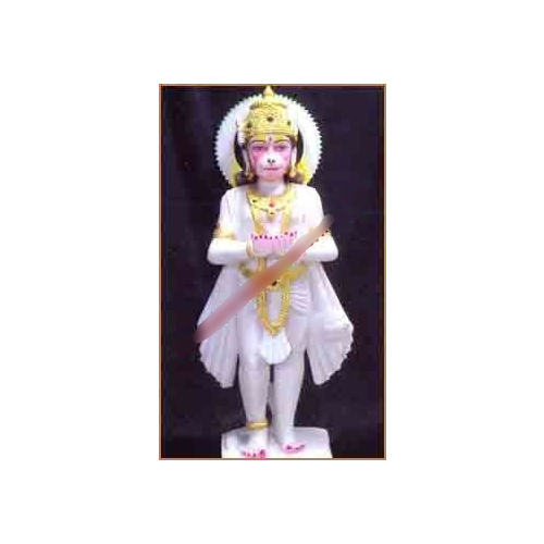 Marble Hanuman Statue - 8-20 Inch Lustrous Finish | Easy to Clean, Eco-Friendly, Perfect Craftsmanship