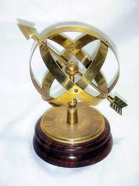 GLOBE WITH ARROW (ANTIQ)