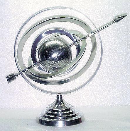 GLOBE WITH ARROW