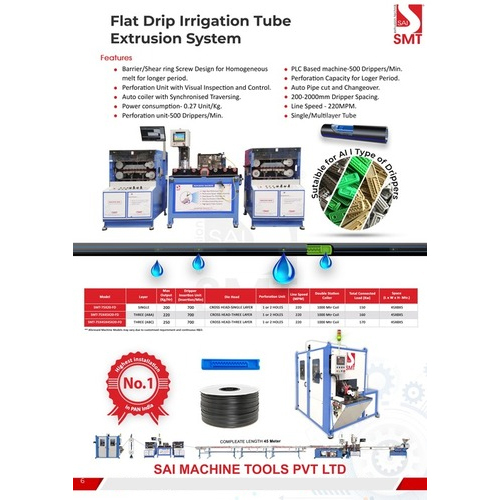 Flat Dripper Type Tube Extrusion Line - Automatic Grade: Automatic