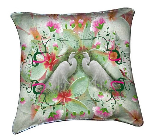 Printed Leather Cushion Covers