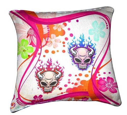 Embroidered printed Cushion Cover
