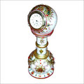 Marble Pillar Watch With Gold Work