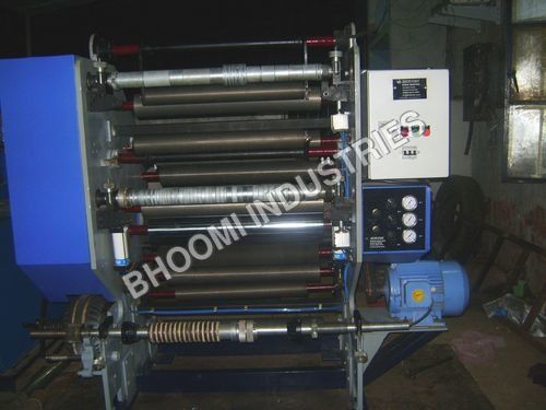 Blue & White Aluminum Foil Slitting Machine