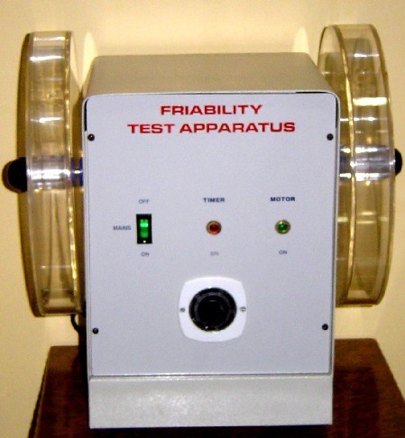 FRIABILITY SINGLE DRUM - Perspex Drum 300mm Dia x 35mm Depth, Steel Cabinet, Timer 1-15 Min | Tablet Durability, Gentle Abrasion, Precise Control
