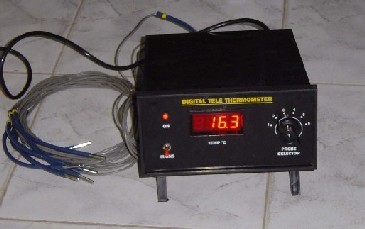 TELETHERMOMETER SIX PROBE - ABS Plastic, 0-100°C, 6 Channels | Digital Display, Multi-Probe, Pyrogen Testing