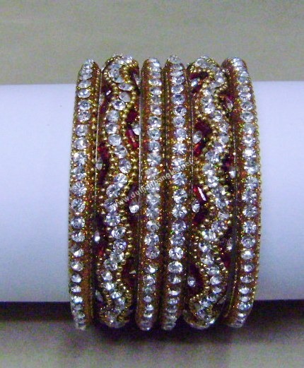 Resin Rhinestone Bangles
