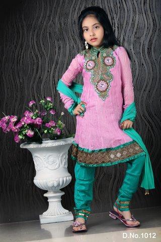 Pink Designer Kids Lehenga - Soft Silk Various Sizes Pink | Handcrafted Embroidery Elegant Design Comfortable Fit Vibrant Color