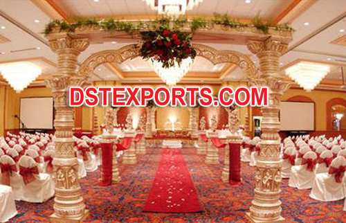Fiber Devdas Pillars Wedding Mandap
