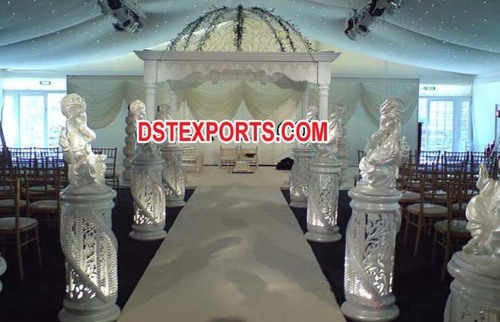 Wedding White Dom Mandap Set
