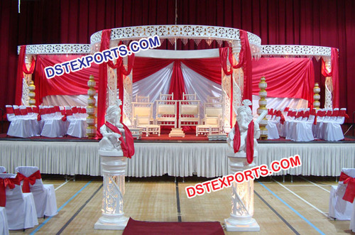 Wedding Fiber Crystal Mandap