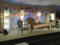 Latest Wedding Stage With Italian Sofa Set 