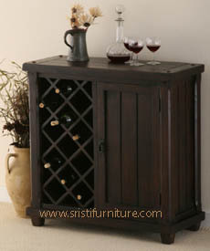 Carved Wooden Bar Unit