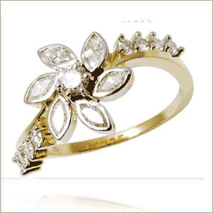 Diamond Designer Rings Ladies Gold Rings Diamond Clarity: Fl