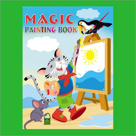 Magic Painting Book - Paper, A5 Size, Green | Creative Fun, Educational Tool, Coloring Pages, Skill Development