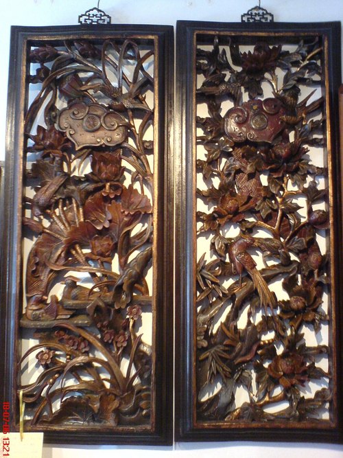 Wooden Decorative Item - Solid Wood, Customizable Size, Dark Brown | Intricate Design, Ethnic Style, Handcrafted Wall Hanging