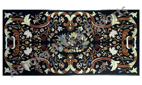 Marble Table Top With Inlay Work