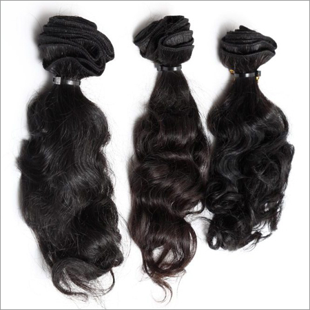 Indian Human Hair - Virgin Remy Body Wave 16-24 Inches Black, Soft Texture Long Lasting Natural Look