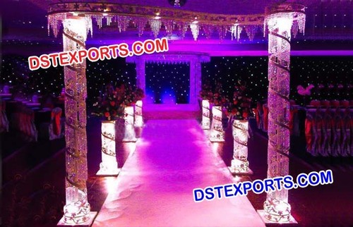 Wedding Metal Crystal Welcome Gate