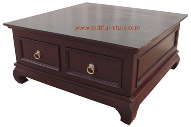 लकड़ी की कॉफी टेबल