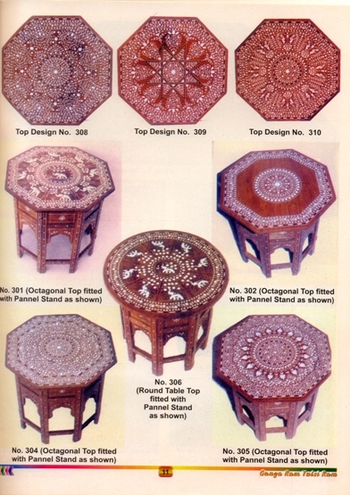 Octagonal Wooden Handcrafted Table