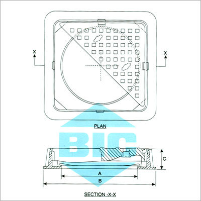 Double Triangular Manhole Cover