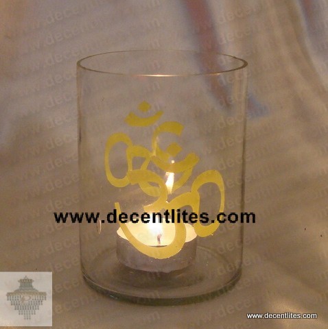 Glass Candle Holder