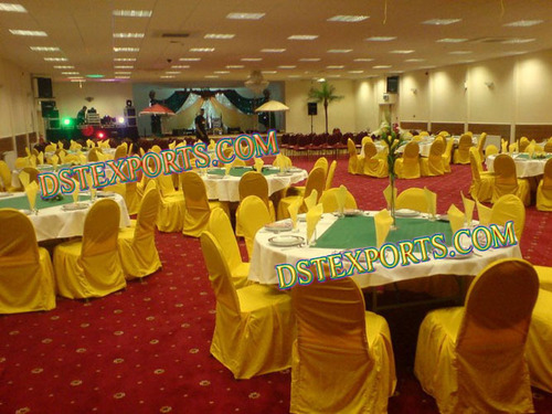Banquet Hall Gold Lycra Chair Covers Banquet Hall Gold Lycra