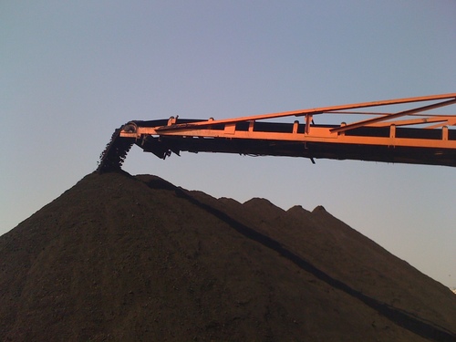 Coal Being Unloaded