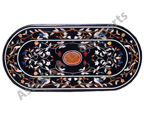 Oval Inlay Table Top