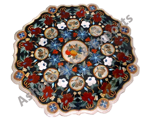 Octagonal Shape Inlay Tabletop