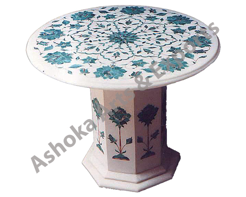 Round Inlay Graden Table