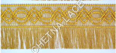 Metallic Fringes - Polyester 100x5cm, Gold | Elegant Design, Metallic Sheen, Durable, Easy to Install