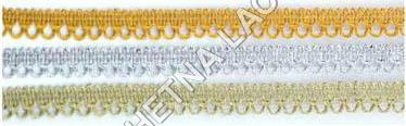 Trimming Laces - Polyester 2cm x 50m, Gold | Elegant Design, Durable, Versatile, Easy to Sew, Scalloped Pattern