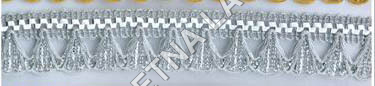 Trimming Laces - Polyester, 5cm x 100m, Silver | Elegant Design, Durable, Versatile, Easy to Sew