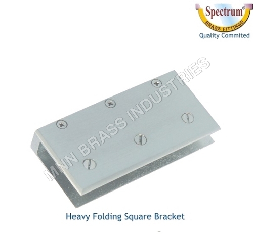 Brass Heavy Folding Square Brackets