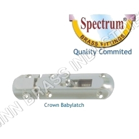 Brass Crown Baby Latch