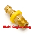 Brass Push on hose barb Male