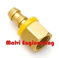 Brass Push on hose barb Female