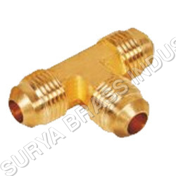 Brass Flare Tee Union