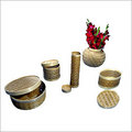 Bamboo Decorative Items - Natural Bamboo, Dimensions Vary | Durable, Eco-friendly, Elegant Design, Handcrafted, Unique Style, Versatile