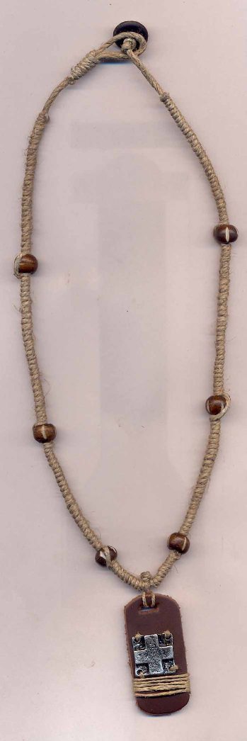 BONE HEMP BEADS NECKLACE