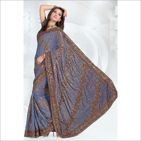 Embroidered Bridal Saree
