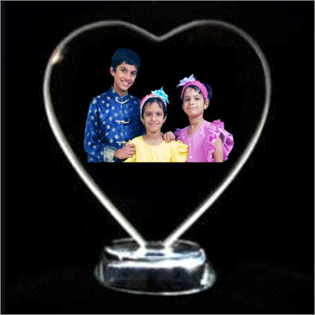 Heart Shape Greeting Mementoes - Acrylic Material Variable Size | Lightweight Sturdy Smooth Finish Photo Display Customizable