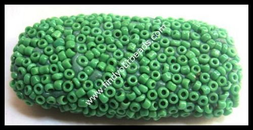 Seed Beads - Glass, 2-3mm, Green, 0.8mm Hole Size | Small Size, Uniform Shape, Durable Material