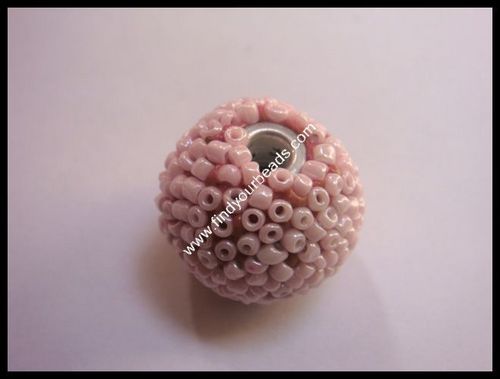 Seed Beads - Glass ES-18, Pink, Small Size, Uniform Shape, Precise 0.8mm Holes