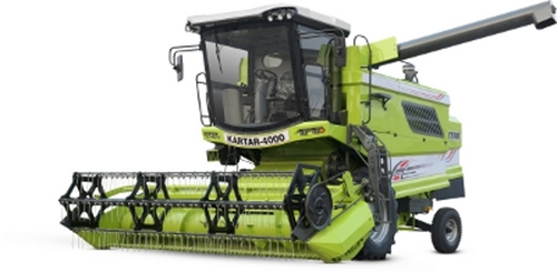 Green And Black Ac Combine Harvester