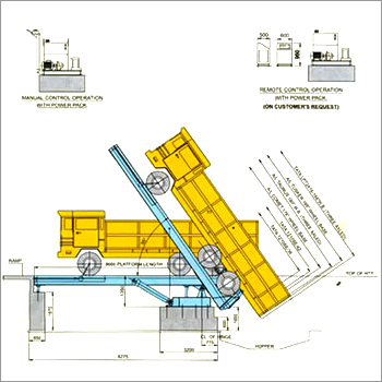 Hydraulic Truck Unloader 60 Ton